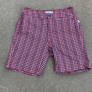 🍄Onia Calder Gingham Red Plaid SwimTrunk